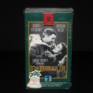 Factory Sealed VHS Tape It's A Wonderful Life | Includes Bonus Audio Cassette